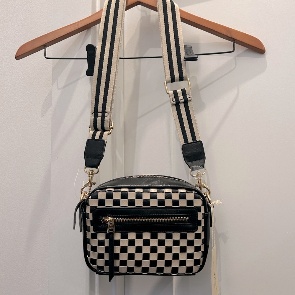 Black and White Checkered Universal Thread Purse
